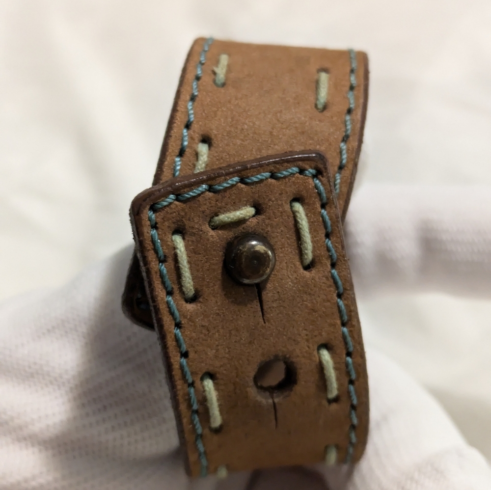 Leather cuff bracelet